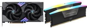 GPU Memory Combo -  MSI RTX 5060 Ti 8G GAMING OC Bundle with  Corsair CMH32GX5M2N6400C36