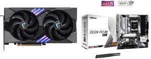 GPU Motherboard Combo -  MSI RTX 5060 Ti 8G GAMING OC Bundle with  ASRock B650M Pro RS WiFi