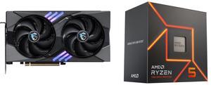 GPU CPU Combo -  MSI RTX 5060 Ti 8G GAMING OC Bundle with  AMD 100-100001015BOX