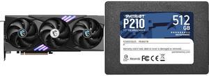 GPU SSD Combo -  MSI RTX 5060 Ti 8G GAMING TRIO OC Bundle with  Patriot Memory P210S512G25