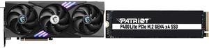 GPU SSD Combo -  MSI RTX 5060 Ti 8G GAMING TRIO OC Bundle with  Patriot Memory P400LP500GM28H