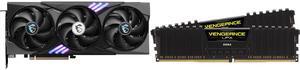 GPU Memory Combo -  MSI RTX 5060 Ti 8G GAMING TRIO OC Bundle with  Corsair CMK32GX4M2E3200C16