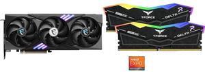 GPU Memory Combo -  MSI RTX 5060 Ti 8G GAMING TRIO OC Bundle with  Team Group FF7D516G6000HC38ADC01