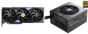 GPU PSU Combo -  MSI RTX 5060 Ti 8G GAMING TRIO OC Bundle with  EVGA 210-GQ-0750-V1