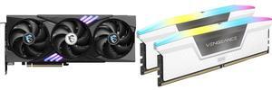 GPU Memory Combo -  MSI RTX 5060 Ti 8G GAMING TRIO OC Bundle with  Corsair CMH32GX5M2E6000C36W