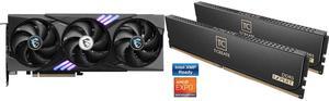 GPU Memory Combo -  MSI RTX 5060 Ti 8G GAMING TRIO OC Bundle with  Team Group CTCED532G6000HC30DC01