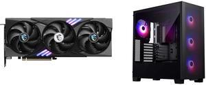 GPU Computer Case Combo -  MSI RTX 5060 Ti 8G GAMING TRIO OC Bundle with  Phanteks PH-XT523P1_DBK01