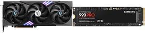 GPU SSD Combo -  MSI RTX 5060 Ti 8G GAMING TRIO OC Bundle with  SAMSUNG MZ-V9P2T0B/AM