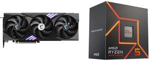 GPU CPU Combo -  MSI RTX 5060 Ti 8G GAMING TRIO OC Bundle with  AMD 100-100001015BOX