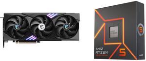 GPU CPU Combo -  MSI RTX 5060 Ti 8G GAMING TRIO OC Bundle with  AMD 100-100000593WOF