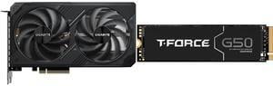 GPU SSD Combo -  GIGABYTE GV-N506TWF2-8GD Bundle with  Team Group TM8FFE001T0C129
