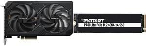 GPU SSD Combo -  GIGABYTE GV-N506TWF2-8GD Bundle with  Patriot Memory P400LP1KGM28H