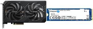 GPU SSD Combo -  GIGABYTE GV-N506TWF2-8GD Bundle with  Kingston Technology Corp. SNV3S/1000G