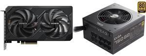 GPU PSU Combo -  GIGABYTE GV-N506TWF2-8GD Bundle with  EVGA 210-GQ-0750-V1