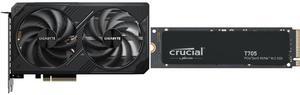 GPU SSD Combo -  GIGABYTE GV-N506TWF2-8GD Bundle with  Crucial CT1000T705SSD3