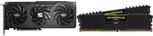 GPU Memory Combo -  GIGABYTE GV-N506TGAMING OC-8GD Bundle with  Corsair CMK32GX4M2E3200C16