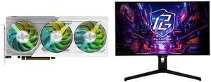 GPU Monitor Combo -  ASRock RX9070XT SL 16G Bundle with  ASRock Phantom Gaming PGO27QFS