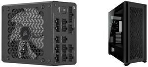 CORSAIR HX1000i Fully Modular Ultra-Low Noise ATX Power Supply - ATX 3.0 & PCIe 5.0 Compliant - Fluid Dynamic Bearing Fan - CORSAIR  iCUE Software Compatible - 80 PLUS Platinum Efficiency CORSAIR 7000D AIRFLOW Full-Tower ATX PC Case