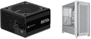 CORSAIR RMx Series RM750e 750 W Power Supply Corsair FRAME 4000D RS White Computer Case CORSAIR RMx Series RM750e 750 W Power Supply Corsair FRAME 4000D RS White Computer Case