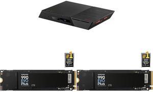 ASUSTOR FLASHSTOR 6 (FS6706T) Network Storage 2 x SAMSUNG 990 EVO PLUS SSD 2TB, PCIe Gen 4x4 | Gen 5x2 M.2 2280, Speeds Up-to 7,250 MB/s, Upgrade Storage for PC/Laptops, HMB Technology and Intelligent Turbowrite 2.0 (MZ-V9S2T0B/AM)