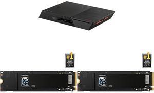 Asustor FS6806X Flashstor 6 Gen 2 6 Bay NAS, Quad-Core 2.3GHz CPU,10GbE Ports, 8GB RAM DDR5,6x M.2 SSD Slots, (Diskless) 2 x SAMSUNG 990 EVO PLUS SSD 2TB, PCIe Gen 4x4 | Gen 5x2 M.2 2280, Speeds Up-to 7,250 MB/s, Upgrade Storage for PC/Lapt