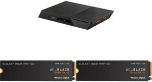 Asustor FS6806X Flashstor 6 Gen 2 6 Bay NAS, Quad-Core 2.3GHz CPU,10GbE Ports, 8GB RAM DDR5,6x M.2 SSD Slots, (Diskless) 2 x WD_BLACK 2TB SN850X NVMe Internal Gaming SSD Solid State Drive - Gen4 PCIe, M.2 2280, Up to 7,300 MB/s - WDS200T2X0