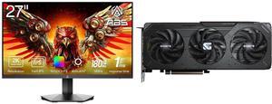 Monitor GPU Combo -  ABS GQ271NE Bundle with  GIGABYTE GV-R9060XTGAMING OC-16GD