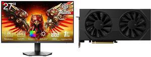 Monitor GPU Combo -  ABS GQ271NE Bundle with  XFX RX-96TSW8GBQ
