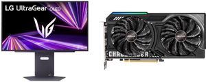 Monitor GPU Combo -  LG Electronics 27GX790A-B Bundle with  ASRock RX9060XT CL 8GO