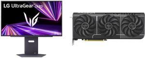Monitor GPU Combo -  LG Electronics 27GX790A-B Bundle with  ASUS PRIME-RX9060XT-O8G