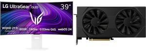 Monitor GPU Combo -  LG Electronics 39GX90SA Bundle with  XFX RX-96TSW8GBQ