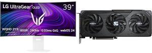 Monitor GPU Combo -  LG Electronics 39GX90SA Bundle with  GIGABYTE GV-R9060XTGAMING -8GD