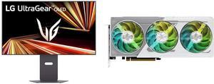 Monitor GPU Combo -  LG Electronics 32GX870A-B Bundle with  ASRock RX9060XT SL 16GO