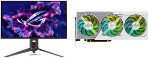 Monitor GPU Combo -  ASUS PG27UCDM Bundle with  ASRock RX9060XT SL 16GO