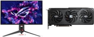 Monitor GPU Combo -  ASUS PG27UCDM Bundle with  GIGABYTE GV-R9060XTGAMING OC-16GD