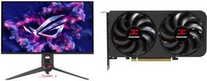 Monitor GPU Combo -  ASUS PG27UCDM Bundle with  PowerColor RX9060XT 8G-A