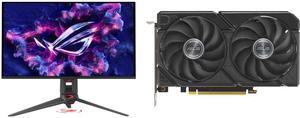 Monitor GPU Combo -  ASUS PG27UCDM Bundle with  ASUS DUAL-RX9060XT-8G