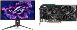 Monitor GPU Combo -  ASUS PG27UCDM Bundle with  ASRock RX9060XT CL 8GO
