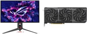 Monitor GPU Combo -  ASUS PG27UCDM Bundle with  ASUS PRIME-RX9060XT-O8G