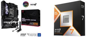 Motherboard CPU Combo -  ASUS ROG CROSSHAIR X870E HERO Bundle with  AMD 100-100001084WOF