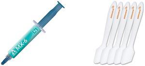 Arctic ACTCP00081A MX-6 (8 g) Thermal Compound Paste for CPU, Consoles, Graphics Cards, laptops, Very high Thermal Conductivity, Long Durability AAAwave Thermal Paste Spreader - Spatula for Applying and Spreading Thermal Paste or Liquid Met