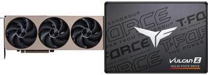 GPU SSD Combo -  MSI RTX 5070 Ti 16G INSPIRE 3X OC Bundle with  Team Group T253TZ001T0C101