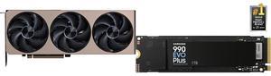 GPU SSD Combo -  MSI RTX 5070 Ti 16G INSPIRE 3X OC Bundle with  SAMSUNG MZ-V9S1T0B/AM