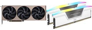 GPU Memory Combo -  MSI RTX 5070 Ti 16G INSPIRE 3X OC Bundle with  Corsair CMH32GX5M2E6000C36W