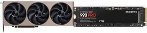 GPU SSD Combo -  MSI RTX 5070 Ti 16G INSPIRE 3X OC Bundle with  SAMSUNG MZ-V9P1T0B/AM