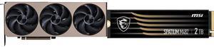 GPU SSD Combo -  MSI RTX 5070 Ti 16G INSPIRE 3X OC Bundle with  MSI SPATIUM M482 PCIe 4.0 NVMe M.2 2TB