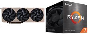 GPU CPU Combo -  MSI RTX 5070 Ti 16G INSPIRE 3X OC Bundle with  AMD 100-100000743BOX