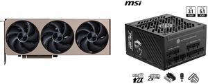 GPU PSU Combo -  MSI RTX 5070 Ti 16G INSPIRE 3X OC Bundle with  MSI MPG A850GS PCIE5