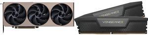 GPU Memory Combo -  MSI RTX 5070 Ti 16G INSPIRE 3X OC Bundle with  Corsair CMK64GX5M2B5600C40