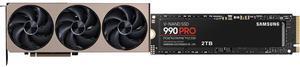 GPU SSD Combo -  MSI RTX 5070 Ti 16G INSPIRE 3X OC Bundle with  SAMSUNG MZ-V9P2T0B/AM